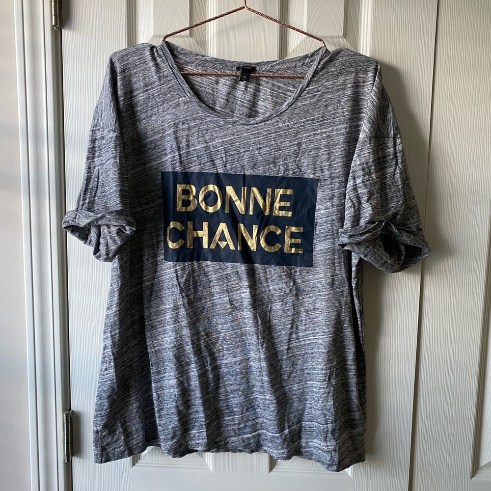 J Crew Bonne Chance Tee